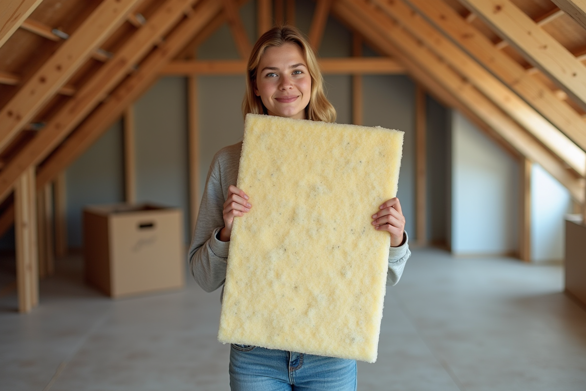 Jeune femme tenant une plaque d