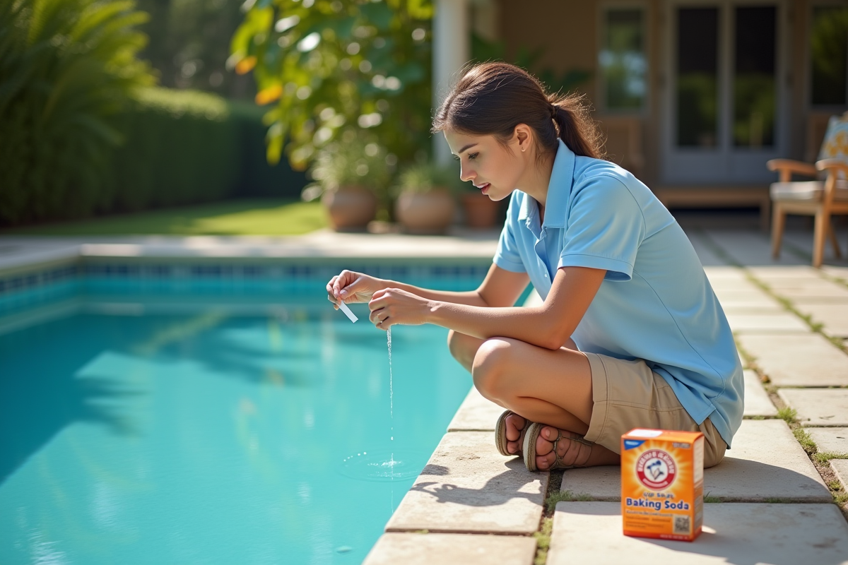 Femme contrôlant la qualité de l
