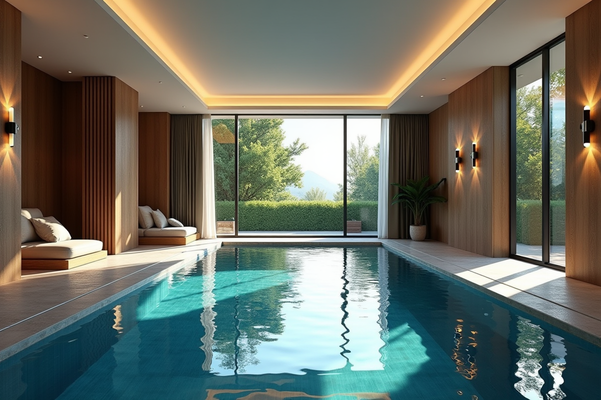 éclairage piscine